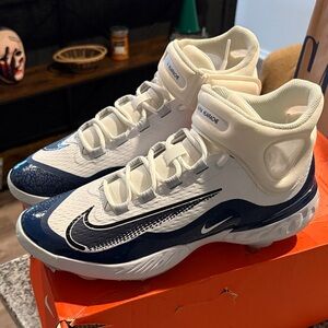 Nike Kids' White and Navy Sneakers